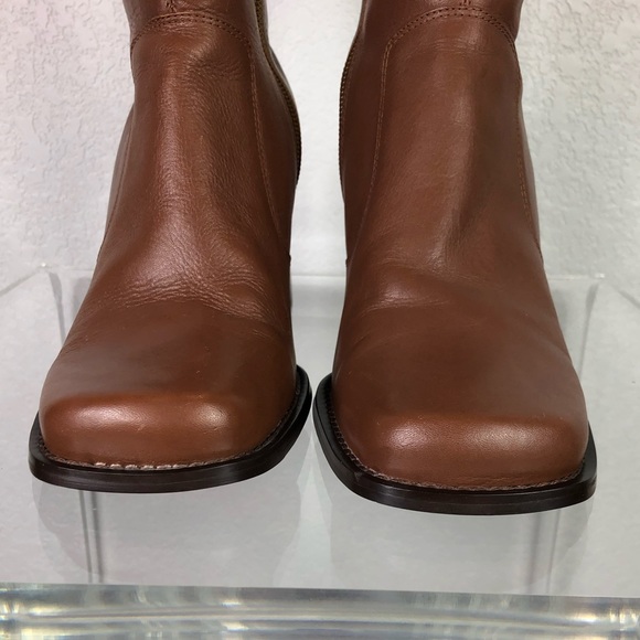 Colin Stuart Leather Square Toe Boots - Picture 3 of 15